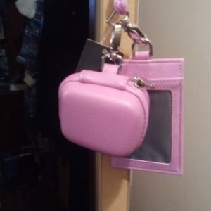 Earbud case with ID pocket